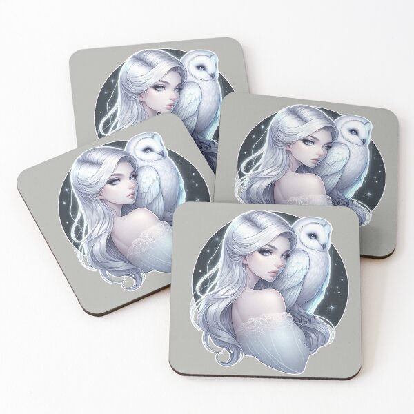 Item preview, Mystic White Owl Totem – Lunar Feminine Connection designed and sold by Roberta Calabrese.