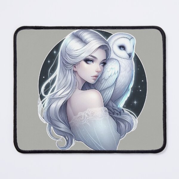 Item preview, Mystic White Owl Totem – Lunar Feminine Connection designed and sold by Roberta Calabrese.