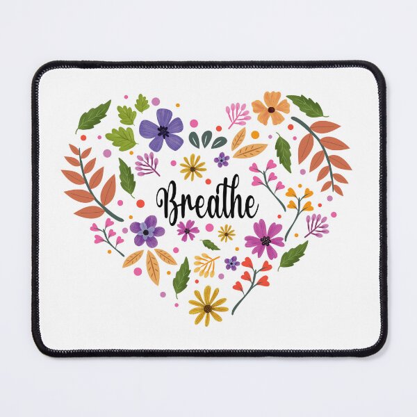Item preview, breathe - botanical flowers and heart designed and sold by PnrArtDesign.