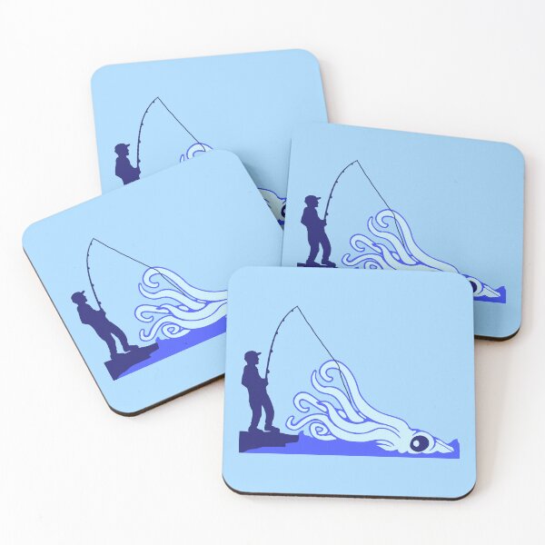 Item preview, Octopus catch fisher out of water fishing tentacle sea monster designed and sold by shirt-o-mat.