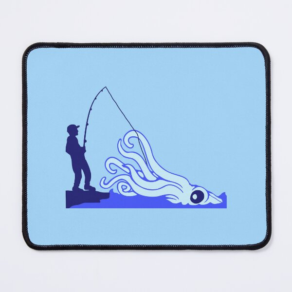 Item preview, Octopus catch fisher out of water fishing tentacle sea monster designed and sold by shirt-o-mat.