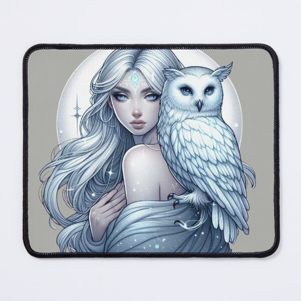Item preview, Mystic White Owl Totem – Lunar Feminine Connection designed and sold by Roberta Calabrese.