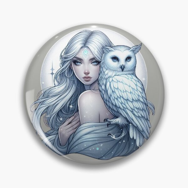 Item preview, Mystic White Owl Totem – Lunar Feminine Connection designed and sold by Roberta Calabrese.