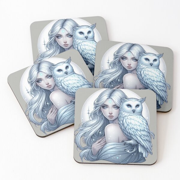 Item preview, Mystic White Owl Totem – Lunar Feminine Connection designed and sold by Roberta Calabrese.