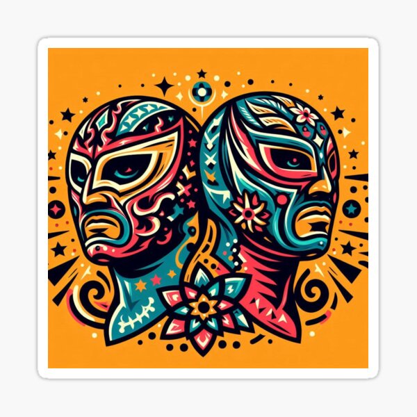 Item preview, Lucha Libre Legends – Bold Mexican Wrestling Art designed and sold by ashokreddy343.