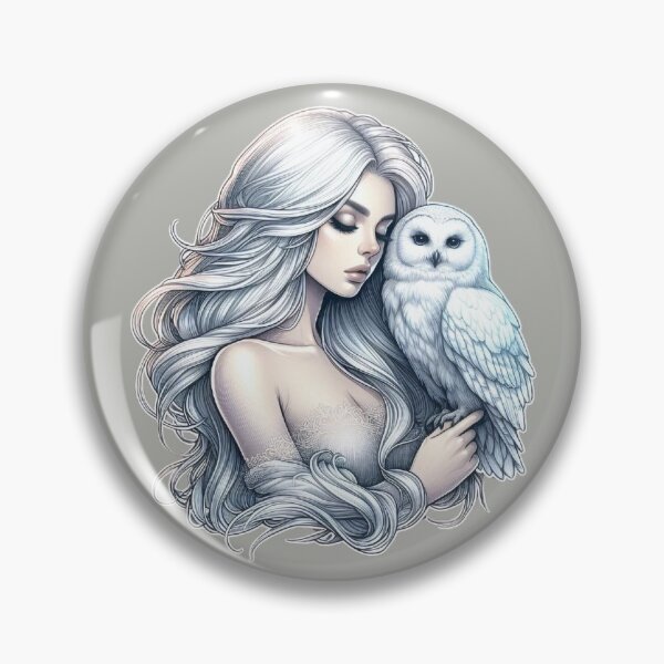 Item preview, Mystic White Owl Totem – Lunar Feminine Connection designed and sold by Roberta Calabrese.