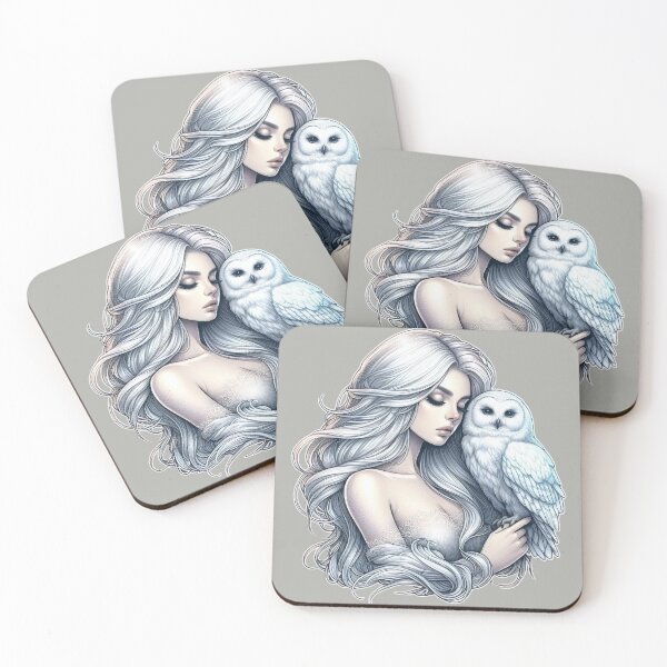 Item preview, Mystic White Owl Totem – Lunar Feminine Connection designed and sold by Roberta Calabrese.