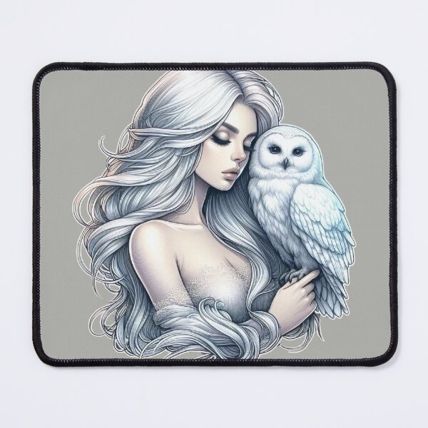 Item preview, Mystic White Owl Totem – Lunar Feminine Connection designed and sold by Roberta Calabrese.