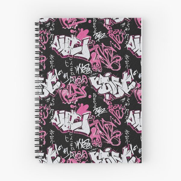 Item preview, Black Background Graffiti Artist Tags Pattern designed and sold by JohnnyVillas.