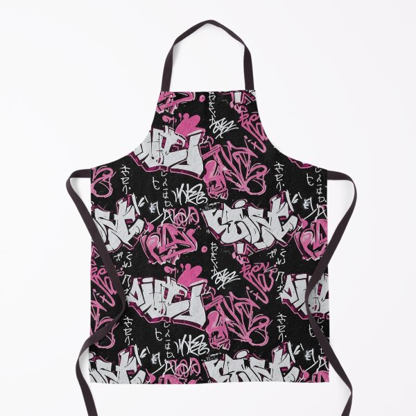 Item preview, Black Background Graffiti Artist Tags Pattern designed and sold by JohnnyVillas.
