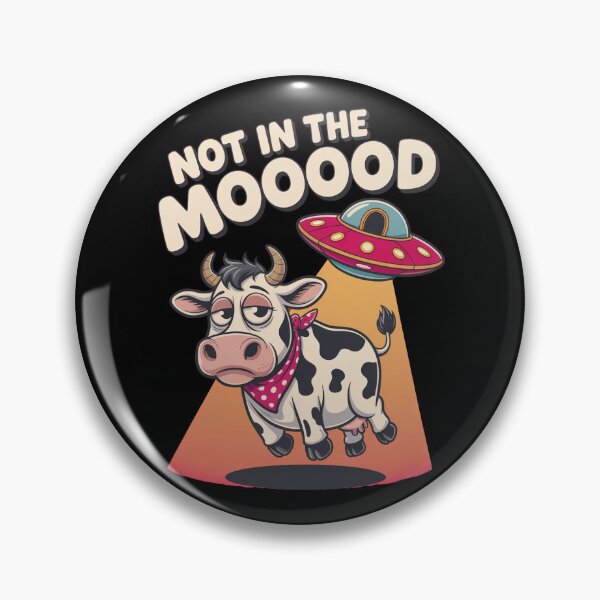 Artikelvorschau, Nicht in der Mooooood – Lustige Alien-Entführungskuh entworfen und verkauft von MonkiFlipp.