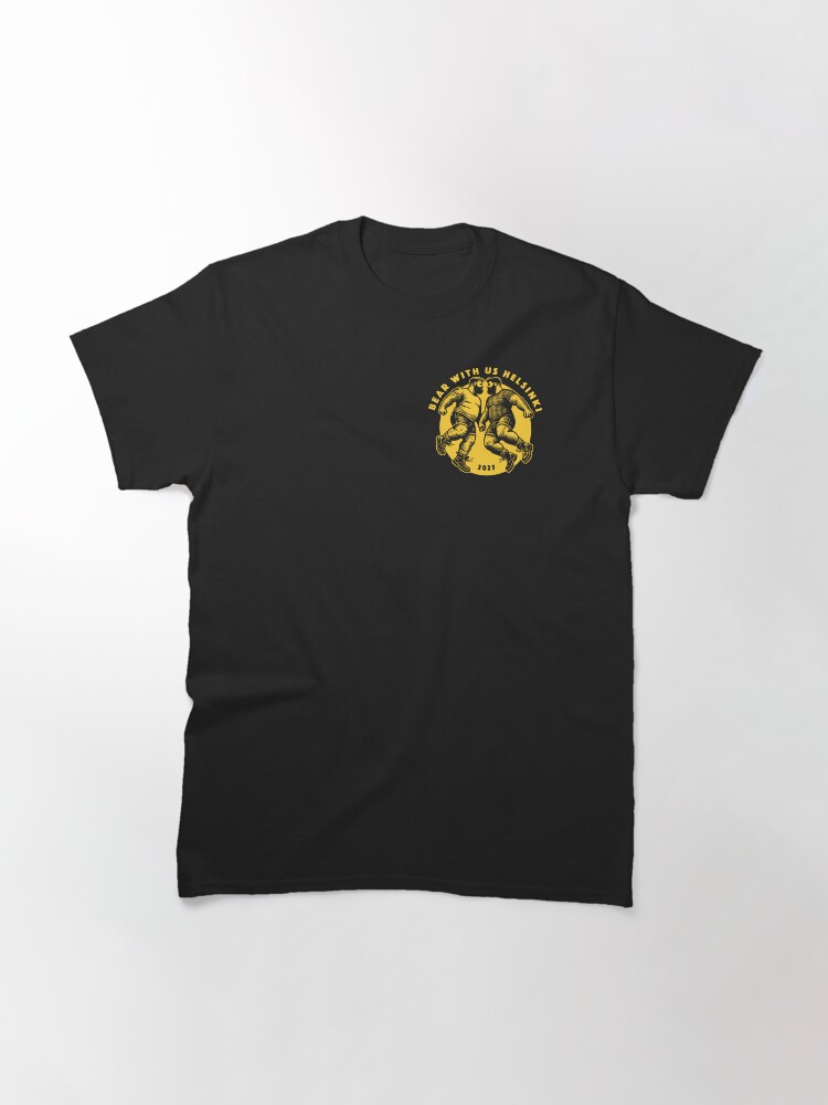 Thumbnail 3 of 7, Classic T-Shirt, BWU Jumping Bears 2025 - Yellow designed and sold by BWUHelsinki.