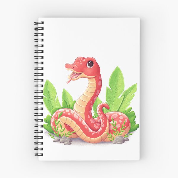 Item preview, Red snake with leaves designed and sold by tigerda.