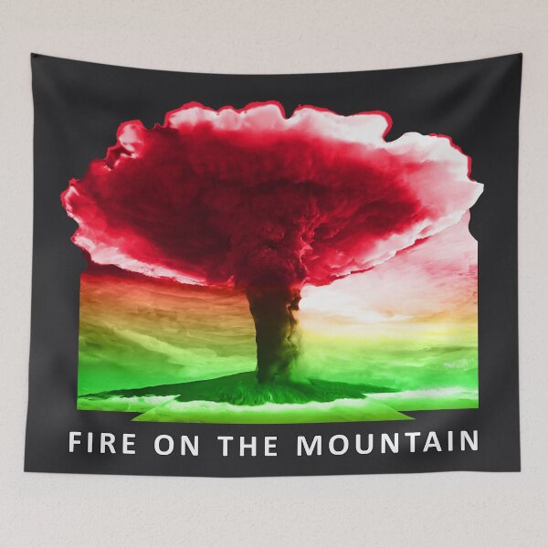 Item preview, Fire on the Mountain Mushroom Cloud Volcano designed and sold by AuroraXGreen.