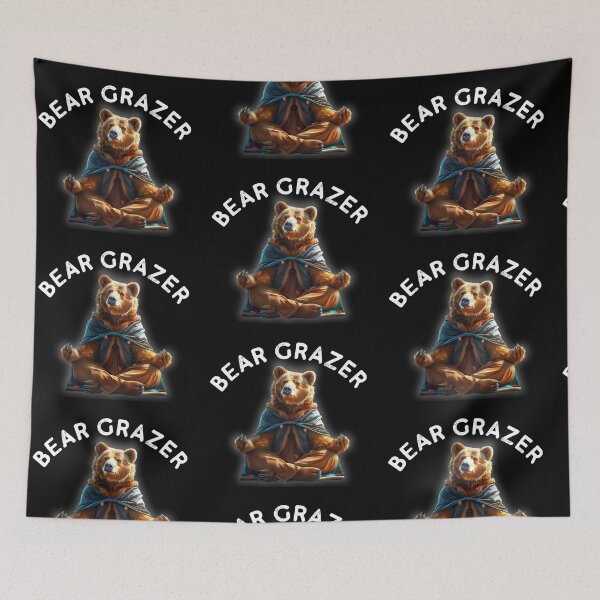 Item preview, bear grazer – bear grazer thinking pose designed and sold by Cadamurrovault.
