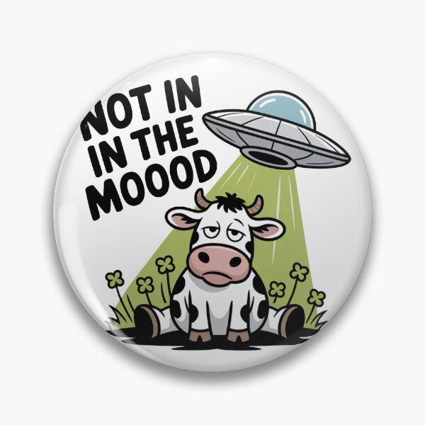 Artikelvorschau, Nicht in der Mooooood – Lustige Alien-Entführungskuh entworfen und verkauft von MonkiFlipp.
