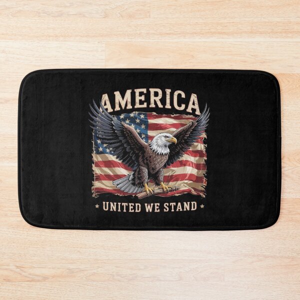 Item preview, Patriotic American Eagle with USA Flag - United We Stand Freedom Art designed and sold by love3617.