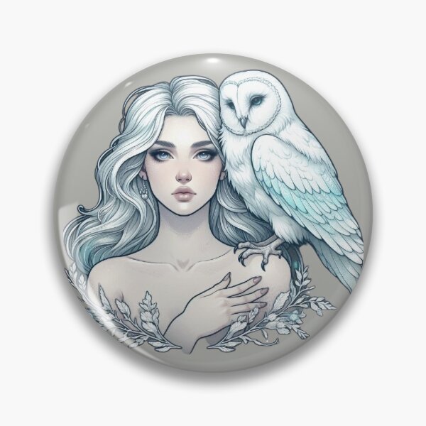 Item preview, Mystic White Owl Totem – Lunar Feminine Connection designed and sold by Roberta Calabrese.