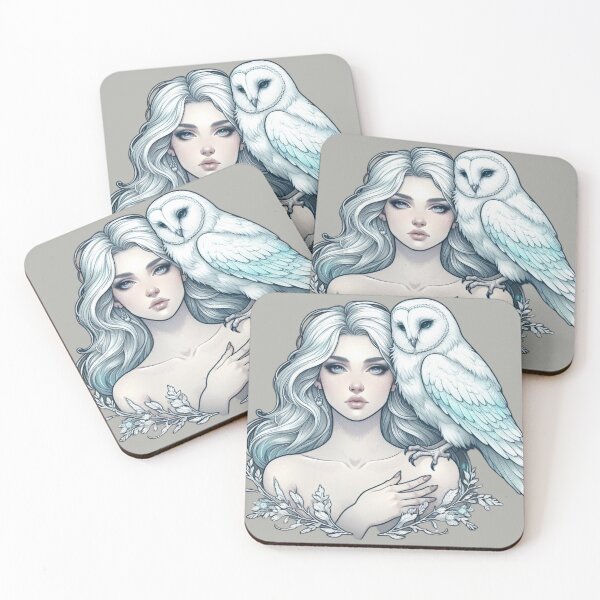 Item preview, Mystic White Owl Totem – Lunar Feminine Connection designed and sold by Roberta Calabrese.