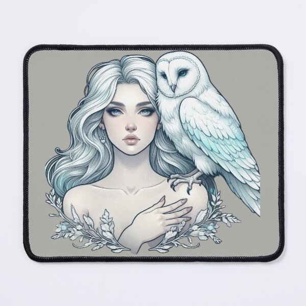 Item preview, Mystic White Owl Totem – Lunar Feminine Connection designed and sold by Roberta Calabrese.