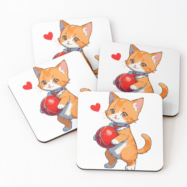 Item preview, Sweet Orange Cat with a Heart to Share. designed and sold by MissYouONLY.