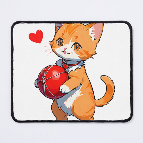 Item preview, Sweet Orange Cat with a Heart to Share. designed and sold by MissYouONLY.