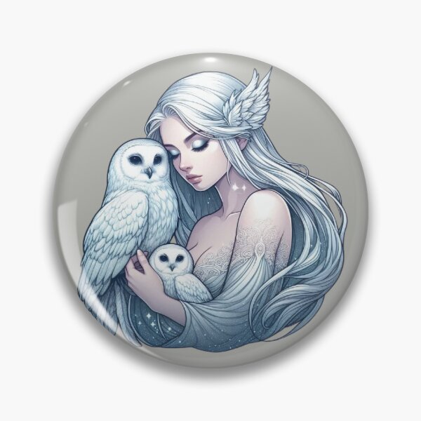 Item preview, Mystic White Owl Totem – Lunar Feminine Connection designed and sold by Roberta Calabrese.