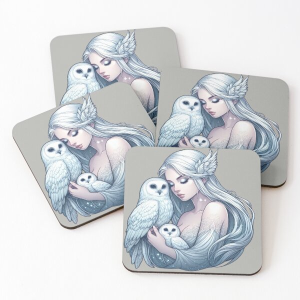 Item preview, Mystic White Owl Totem – Lunar Feminine Connection designed and sold by Roberta Calabrese.