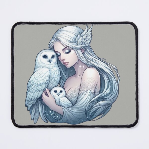 Item preview, Mystic White Owl Totem – Lunar Feminine Connection designed and sold by Roberta Calabrese.