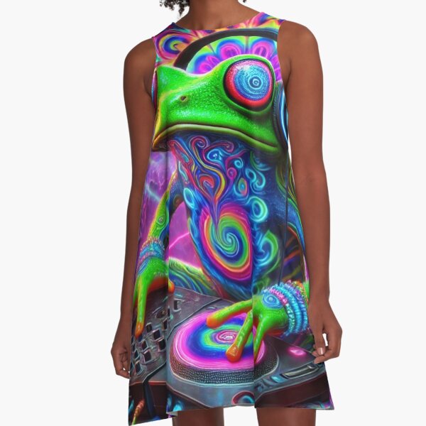 Item preview, Psy-Frog DJs a Rave designed and sold by The Stoneshaws.