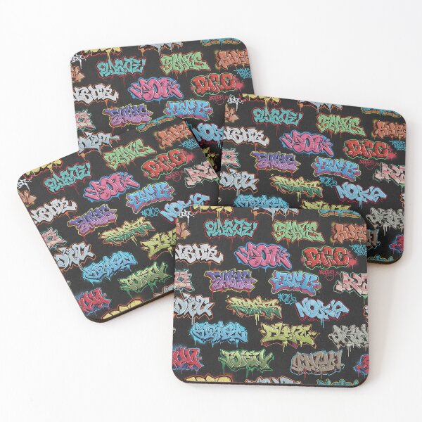 Item preview, Vivid 3D Graffiti Tags Pattern designed and sold by JohnnyVillas.