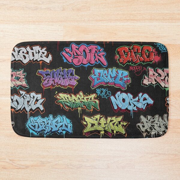 Item preview, Vivid 3D Graffiti Tags Pattern designed and sold by JohnnyVillas.