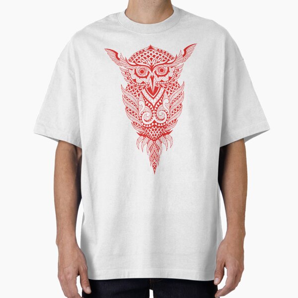 Item preview, Geometric red owl illustration designed and sold by UAAAAR!.