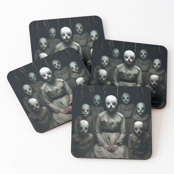 Item preview, Creepy Horror Children Masks designed and sold by ArtbyJustis.