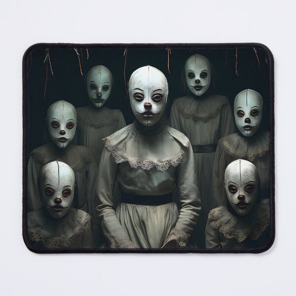 Item preview, Creepy Horror Children Masks designed and sold by ArtbyJustis.