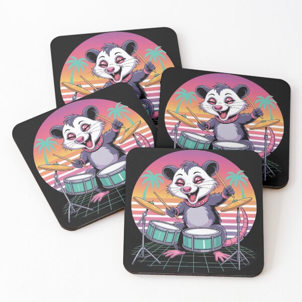 Item preview, Opossum Playing the Drums designed and sold by WikaKowalczyk.