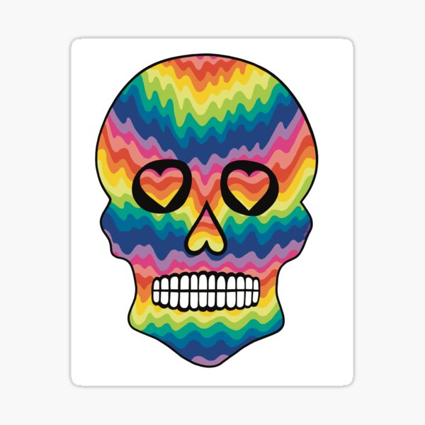 Item preview, Love Never Dies – Rainbow Skull designed and sold by MsJakkiArt.