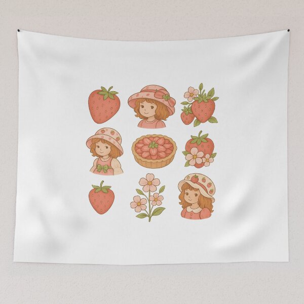 Item preview, Cute strawberries png | Strawberry girly | Cottage floral png | cute strawberry png | Cottage png | Strawberry png | Retro style png | Cute designed and sold by PixelBlooming.
