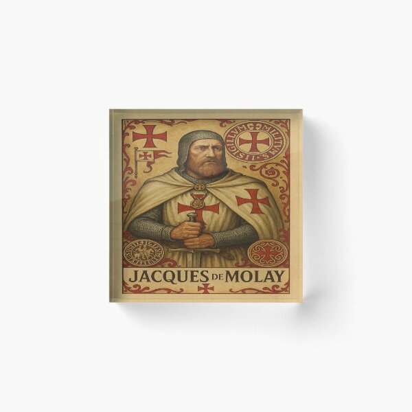 Item preview, Templar Grand Master  Jacques De Molay designed and sold by historyandmore.