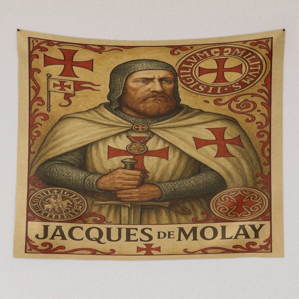 Item preview, Templar Grand Master  Jacques De Molay designed and sold by historyandmore.