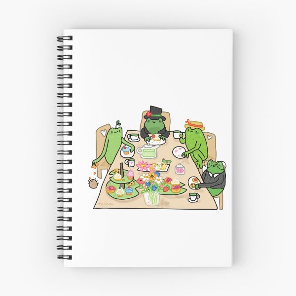 Item preview, frog tea party designed and sold by TeaBag114.