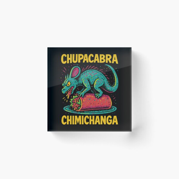 Item preview, Chupacabra Chimichanga – Funny Cryptid Mexican Food Mashup Design	 designed and sold by Victor Shadehorn.