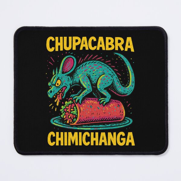 Item preview, Chupacabra Chimichanga – Funny Cryptid Mexican Food Mashup Design designed and sold by Victor Shadehorn.