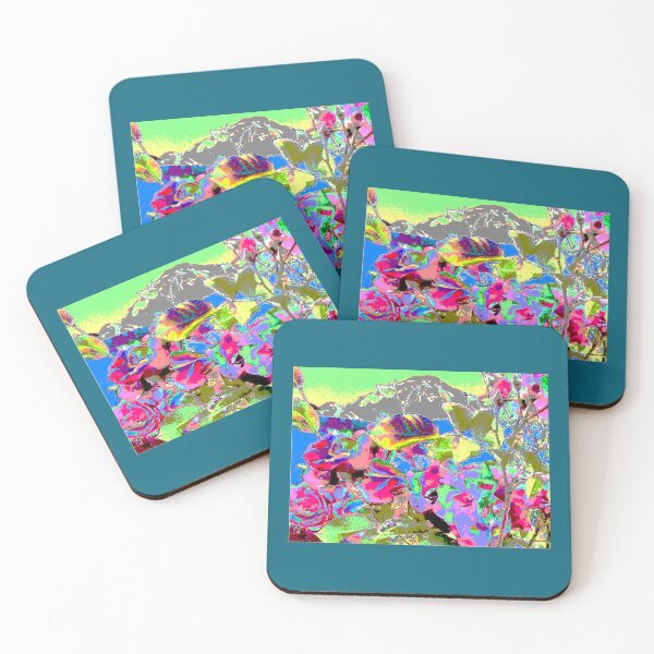 Item preview, Abstract Mountains Through  The Flowers designed and sold by SmashingDeals.