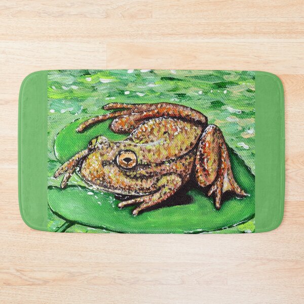 Item preview, Frog on a Lily Pad Painting designed and sold by Art by Kirsten Sneath.