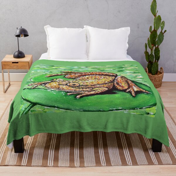 Item preview, Frog on a Lily Pad Painting designed and sold by Art by Kirsten Sneath.