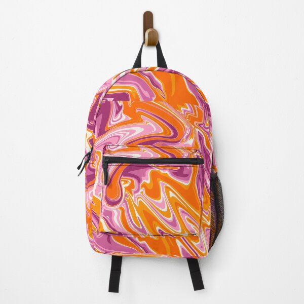 Item preview, groovy purple and orange swirls designed and sold by Zeena Brown Art.