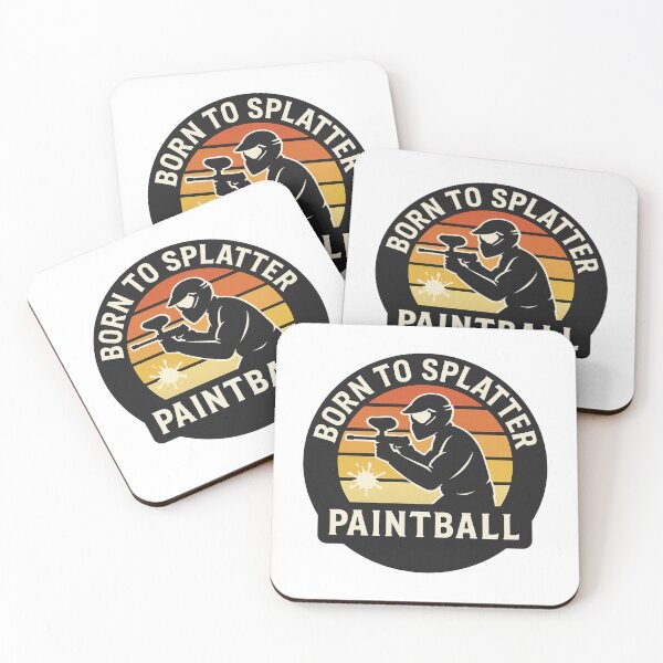 Item preview, Paintball – Retro Vintage "Born to Splatter" Logo designed and sold by OTSC.