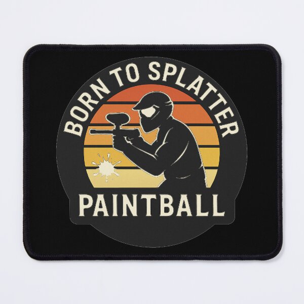 Item preview, Paintball – Retro Vintage "Born to Splatter" Logo designed and sold by OTSC.