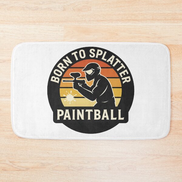 Item preview, Paintball – Retro Vintage "Born to Splatter" Logo designed and sold by OTSC.